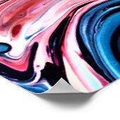 Abstrakte Farbstudie 343, Poster (Ecke)