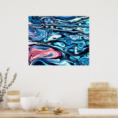 Abstrakte Farbstudie 343, Poster (Küche)