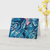 Abstrakte Farbstudie 344, Karte (Gelbe Blume)