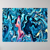 Abstrakte Farbstudie 345, Poster (Vorne)