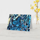 Abstrakte Farbstudie 346, Karte (Gelbe Blume)