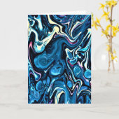 Abstrakte Farbstudie 346, Karte (Gelbe Blume)