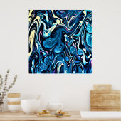 Abstrakte Farbstudie 346, Poster (Küche)