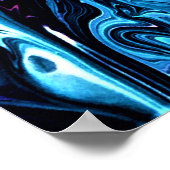 Abstrakte Farbstudie 346, Poster (Ecke)