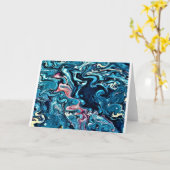 Abstrakte Farbstudie 347, Karte (Gelbe Blume)