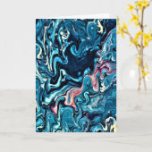 Abstrakte Farbstudie 347, Karte (Gelbe Blume)