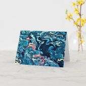 Abstrakte Farbstudie 347, Karte (Gelbe Blume)