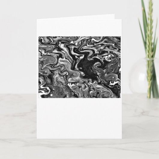 Abstrakte Farbstudie 347 / Noir, Karte (Vorderseite)
