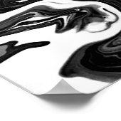 Abstrakte Farbstudie 347/Noir, Poster (Ecke)