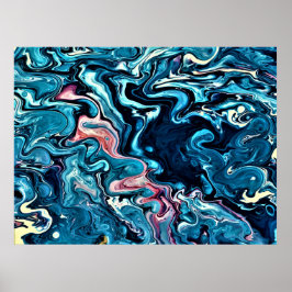 Abstrakte Farbstudie 347, Poster