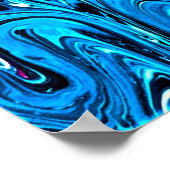 Abstrakte Farbstudie 348, Poster (Ecke)