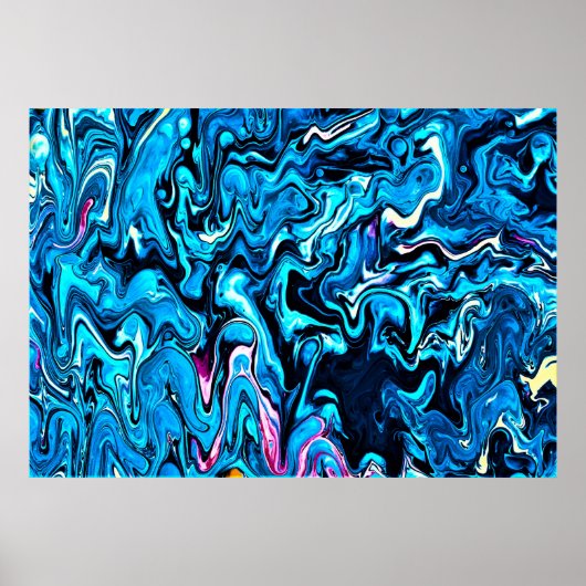 Abstrakte Farbstudie 348, Poster (Vorne)