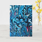 Abstrakte Farbstudie 349, Karte (Gelbe Blume)