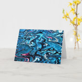 Abstrakte Farbstudie 349, Karte (Gelbe Blume)