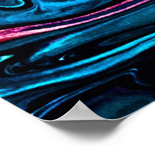 Abstrakte Farbstudie 349, Poster (Ecke)