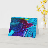 Abstrakte Farbstudie 34, Karte (Gelbe Blume)