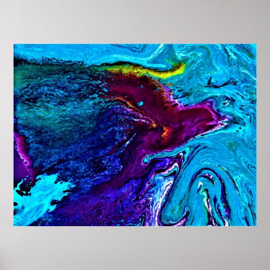 Abstrakte Farbstudie 34, Poster (Vorne)