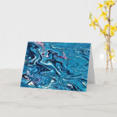 Abstrakte Farbstudie 353, Karte (Gelbe Blume)