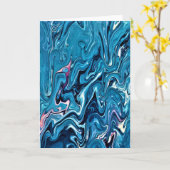 Abstrakte Farbstudie 353, Karte (Gelbe Blume)