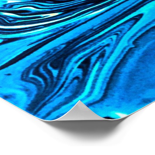 Abstrakte Farbstudie 353, Poster (Ecke)