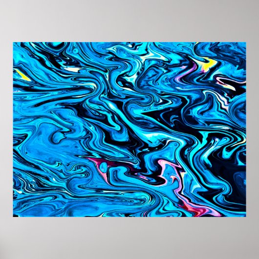 Abstrakte Farbstudie 353, Poster (Vorne)