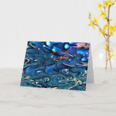 Abstrakte Farbstudie 354, Karte (Gelbe Blume)