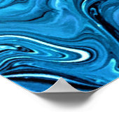 Abstrakte Farbstudie 355, Poster (Ecke)