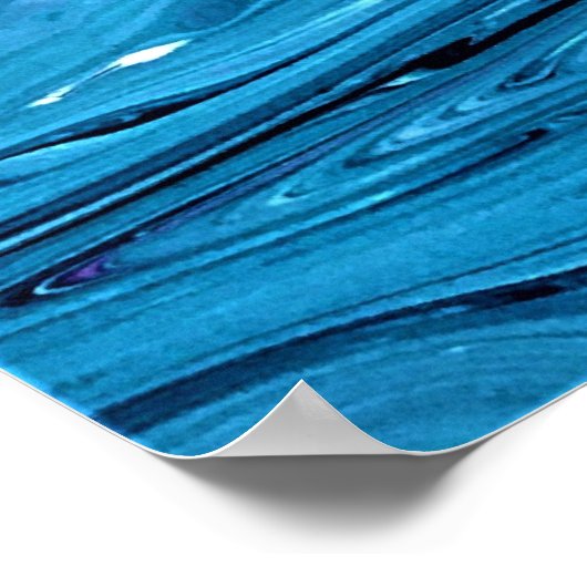 Abstrakte Farbstudie 357, Poster (Ecke)