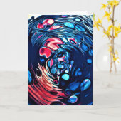 Abstrakte Farbstudie 365, Karte (Gelbe Blume)