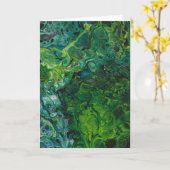 Abstrakte Farbstudie 367, Karte (Gelbe Blume)