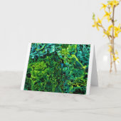 Abstrakte Farbstudie 367 Karte (Gelbe Blume)