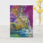 Abstrakte Farbstudie 36, Karte (Gelbe Blume)