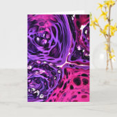 Abstrakte Farbstudie 378, Karte (Gelbe Blume)