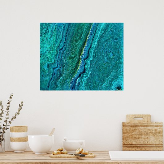 Abstrakte Farbstudie 37, Poster (Küche)