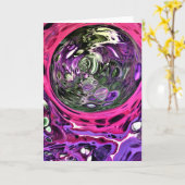 Abstrakte Farbstudie 383, Karte (Gelbe Blume)