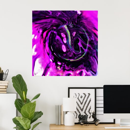 Abstrakte Farbstudie 384, Poster (Heimbüro)