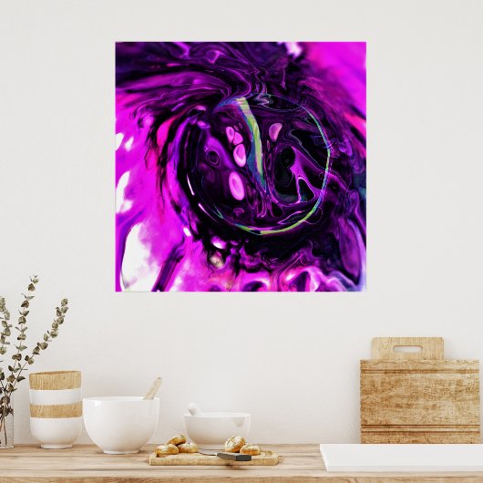 Abstrakte Farbstudie 384, Poster (Küche)