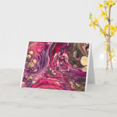 Abstrakte Farbstudie 386, Karte (Gelbe Blume)