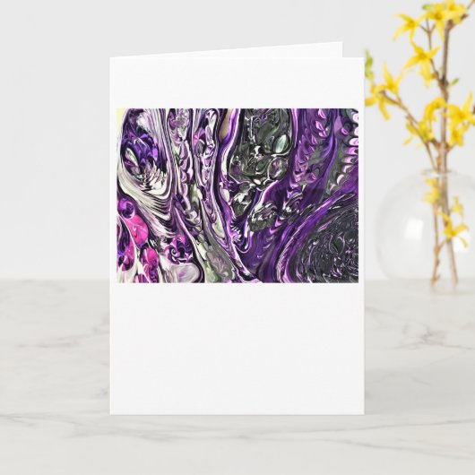 Abstrakte Farbstudie 388, Karte (Gelbe Blume)