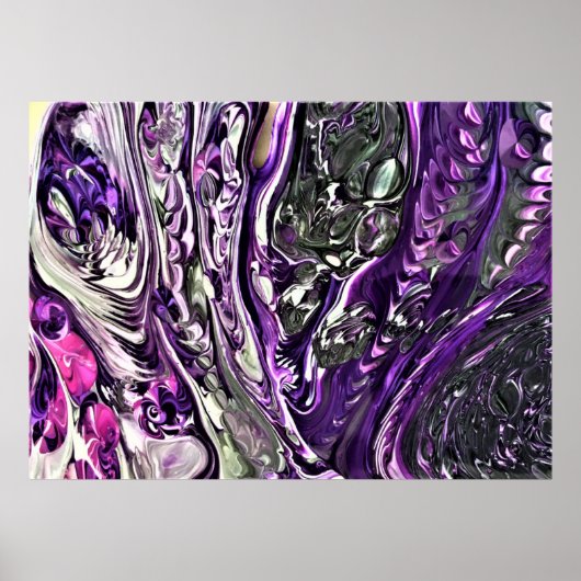 Abstrakte Farbstudie 388, Poster (Vorne)