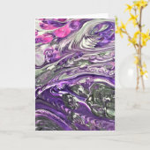 Abstrakte Farbstudie 389, Karte (Gelbe Blume)