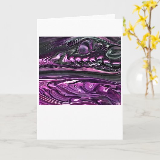 Abstrakte Farbstudie 390, Karte (Gelbe Blume)