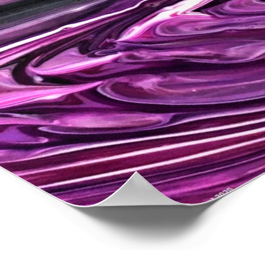 Abstrakte Farbstudie 390, Poster (Ecke)