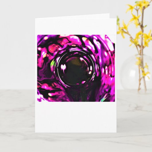 Abstrakte Farbstudie 391, Karte (Gelbe Blume)