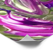 Abstrakte Farbstudie 394, Poster (Ecke)