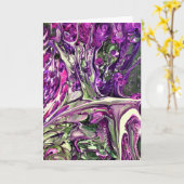 Abstrakte Farbstudie 396, Karte (Gelbe Blume)