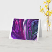 Abstrakte Farbstudie 397, Karte (Gelbe Blume)