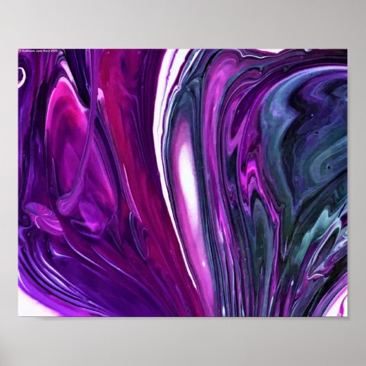 Abstrakte Farbstudie 397, Poster (Vorne)