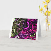 Abstrakte Farbstudie 399, Karte (Gelbe Blume)