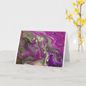 Abstrakte Farbstudie 402, Karte (Gelbe Blume)